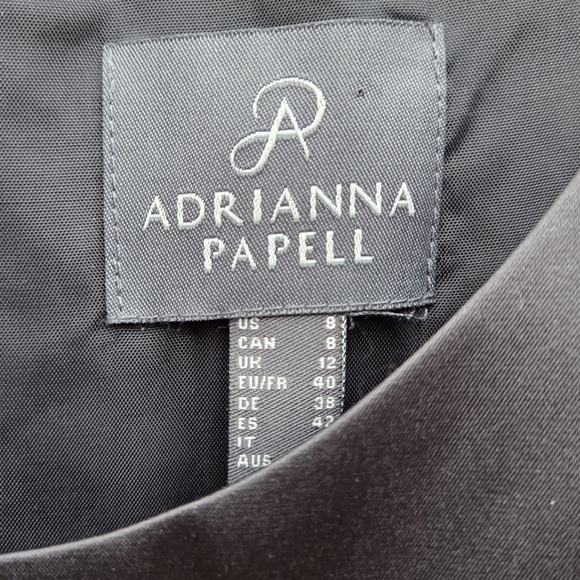 Adrianna Papell AP1E201685 Short Sleeveless Cocktail Midi Dress Size 8 - Picture 4 of 7